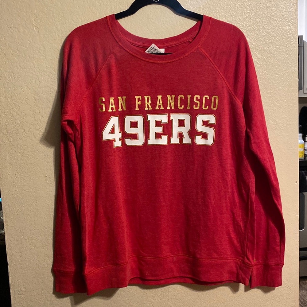 VICTORIA'S SECRET PINK 49ers SWEATSHIRT SMALL